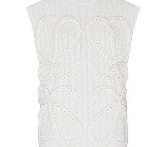 Loewe Cream Cable Knit Sweater